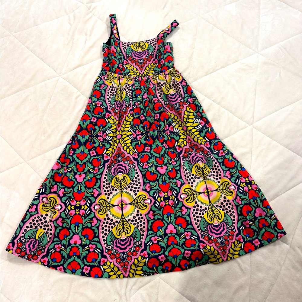 Boden Navy and Multicolor Dress